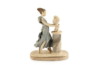 Audrey Blackman (1907-1990) The Sculptor, 1963 signed and dated 21cm high.