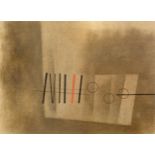 Alexander Mackenzie (1923-2002) Abstract Composition, circa 1960 oil on board 44 x 59cm. Provenance: