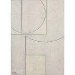 George Dannatt (1915-2009) Half Circle + Square, 2005 signed, titled, and dated (to reverse)