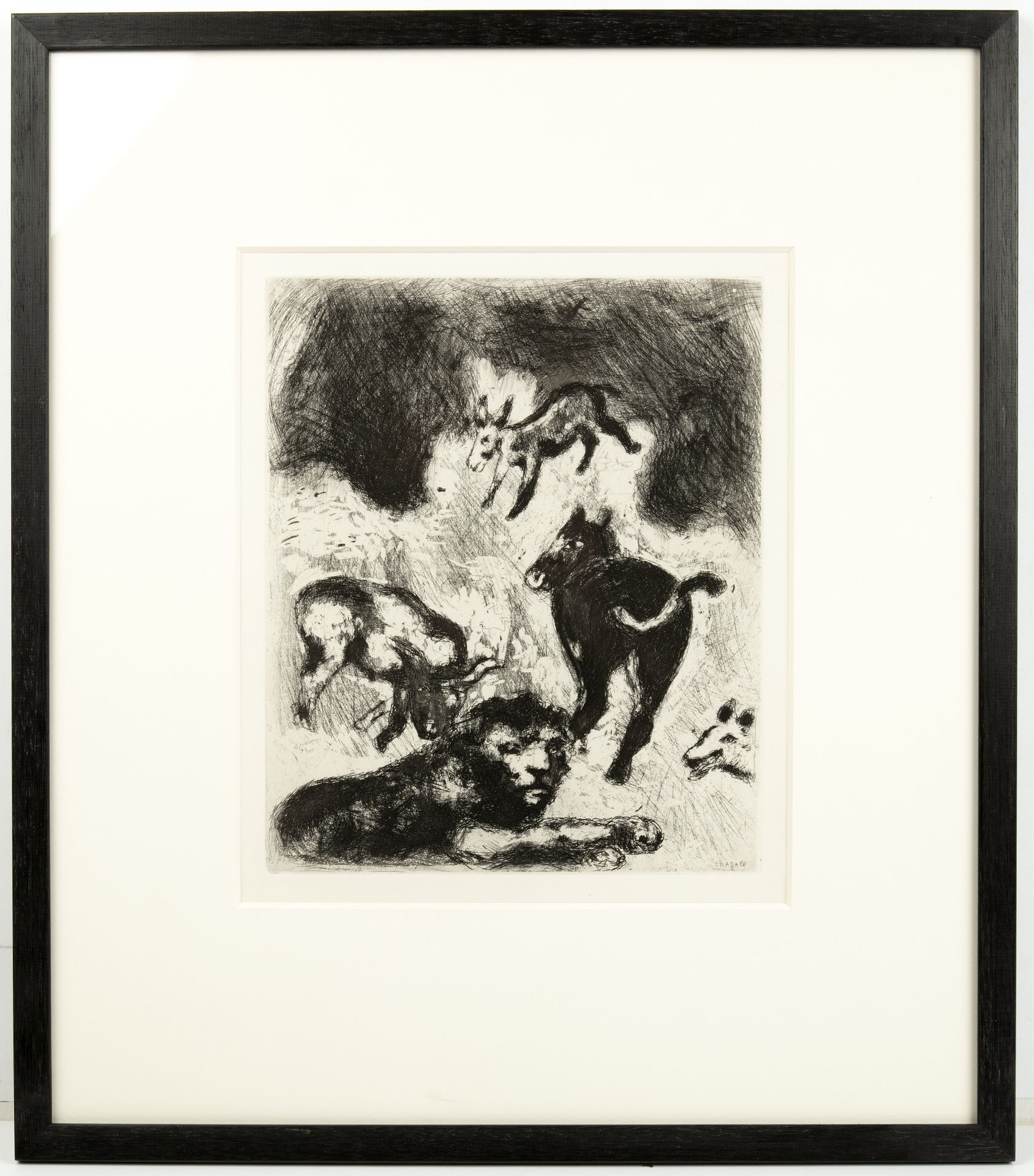 Marc Chagall (1887-1985) The Lion Grown Old, 1952 signed (in the plate) etching 34 x 28cm. - Bild 2 aus 3