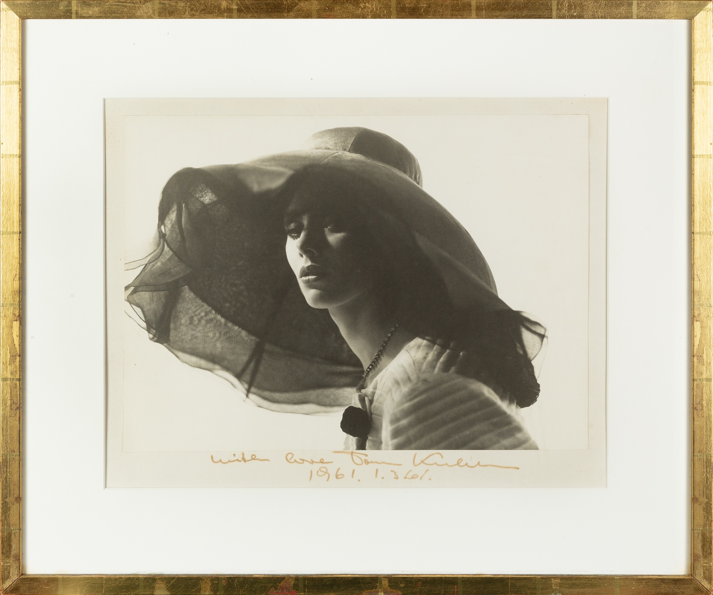 Thomas Kublin (1924-1966) Portrait of Enid Boulting, 1961 inscribed and dated in ink silver - Image 2 of 3