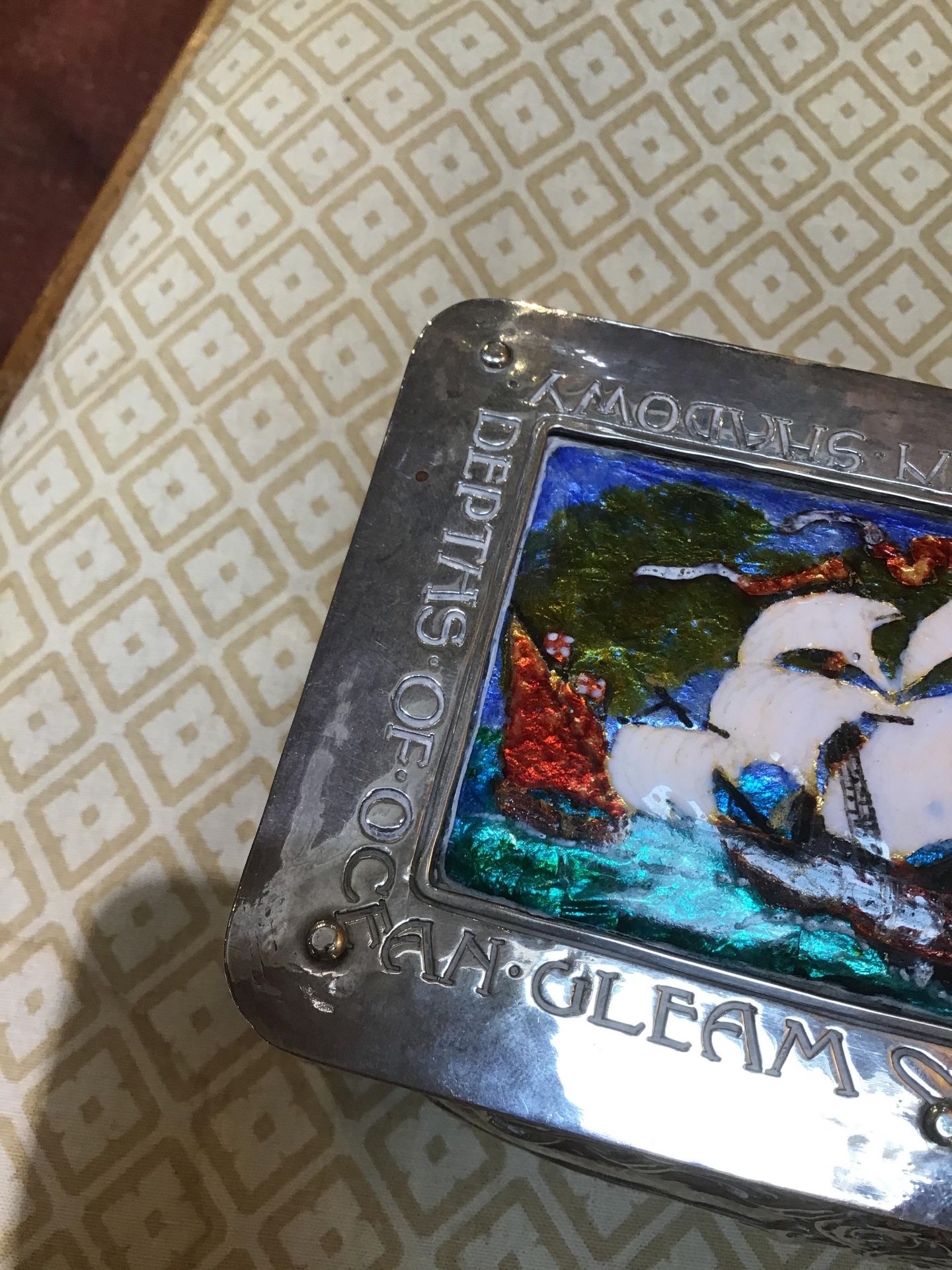 Omar Ramsden (1873-1939) and Alwyn Carr (1872-1940) An Arts & Crafts silver and enamel box, 1902 the - Bild 11 aus 18