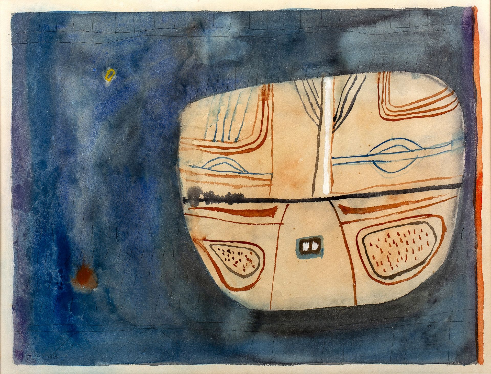 Martin Bradley (b.1931) Untitled, 1963 signed and dated (lower left) watercolour 44 x 58cm.