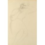 Christopher Wood (1901-1930) Seated Girl pencil on paper 47 x 31cm. Provenance: Mercury Gallery,