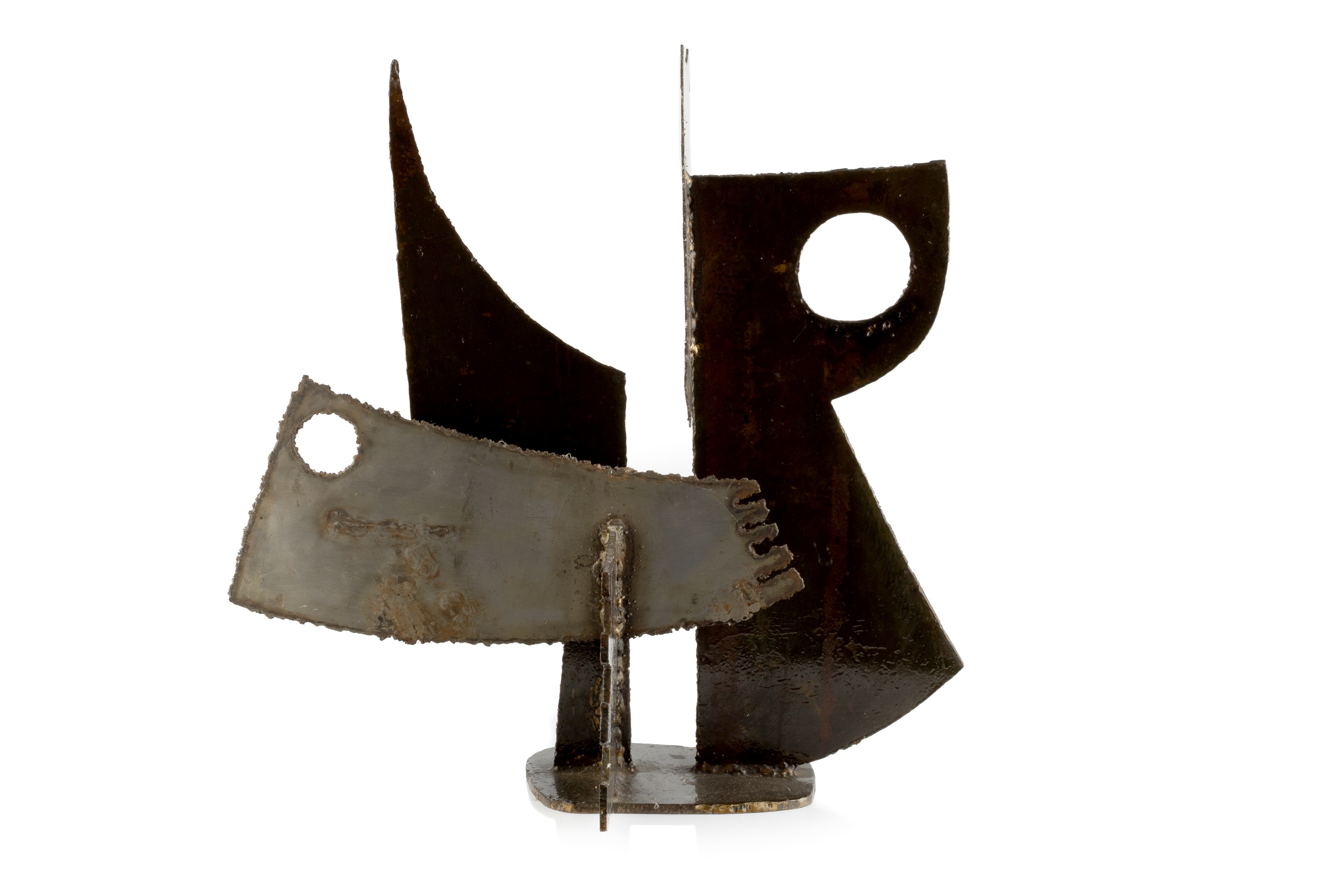 Berto Lardéra (1911-1989) Untitled, circa 1970 steel and iron welded sculpture 57cm high, 52cm wide.