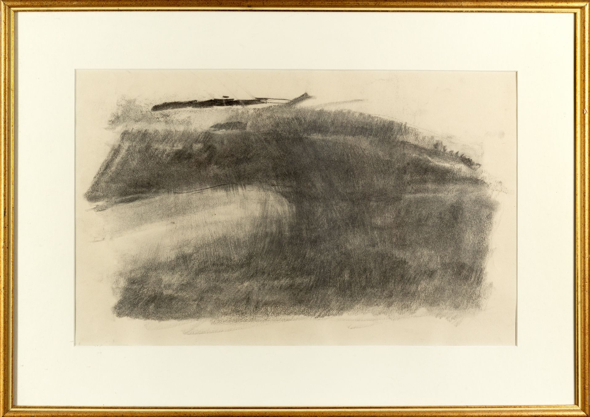 Dennis Creffield (1931-2018) Landscape charcoal on paper 28 x 46cm. Provenance: From the - Bild 2 aus 3