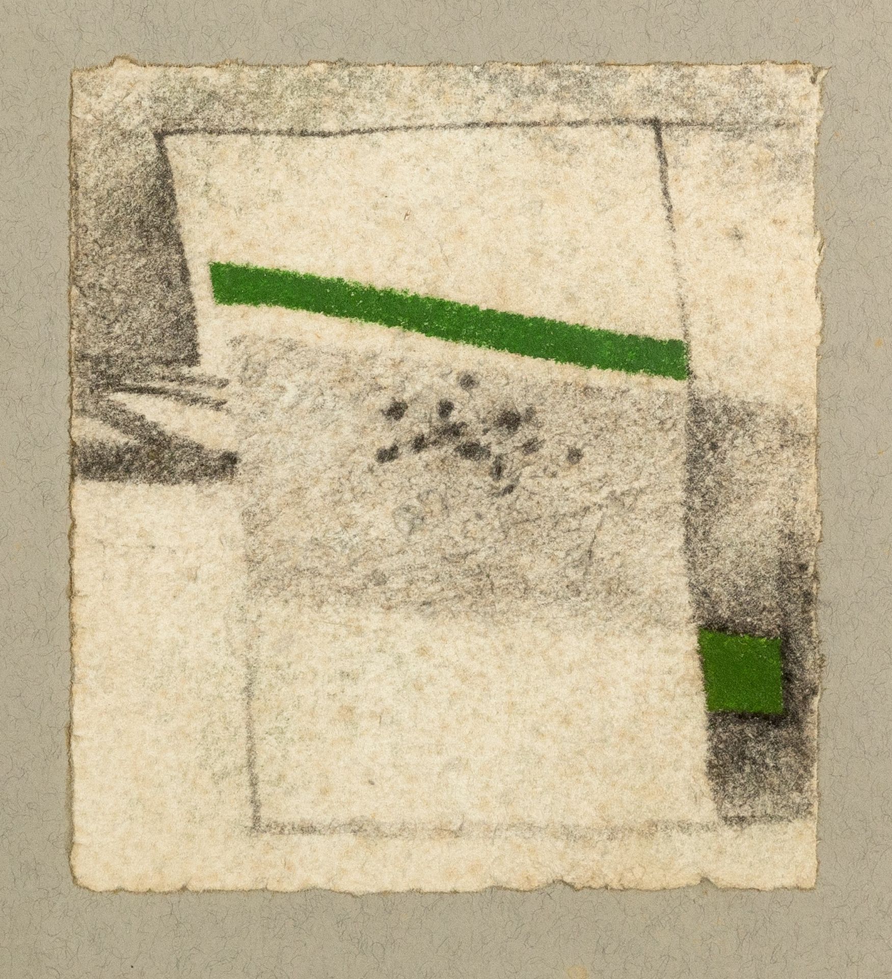 Alexander Mackenzie (1923-2002) 2 Fields, 1986 signed, titled, and dated (to reverse) oil and pencil