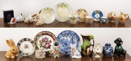 Collection of ceramics to include a small Chinese ginger jar; a Royal Worcester jug, potpourri