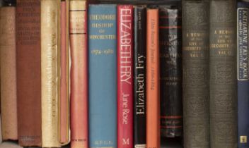 Collection of books on Elizabeth Fry and her extended family to include 'The Northrepps