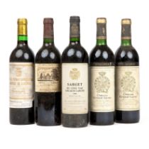 Two bottles of 1989 Chateau Gruaud-Larose, Saint-Julien, France a bottle of 1978 Chateau Pichon