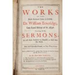 Beveridge (Dr William). Late Lord Bishop of St Asaph - Works thereof. William Taylor, London 1720. 2