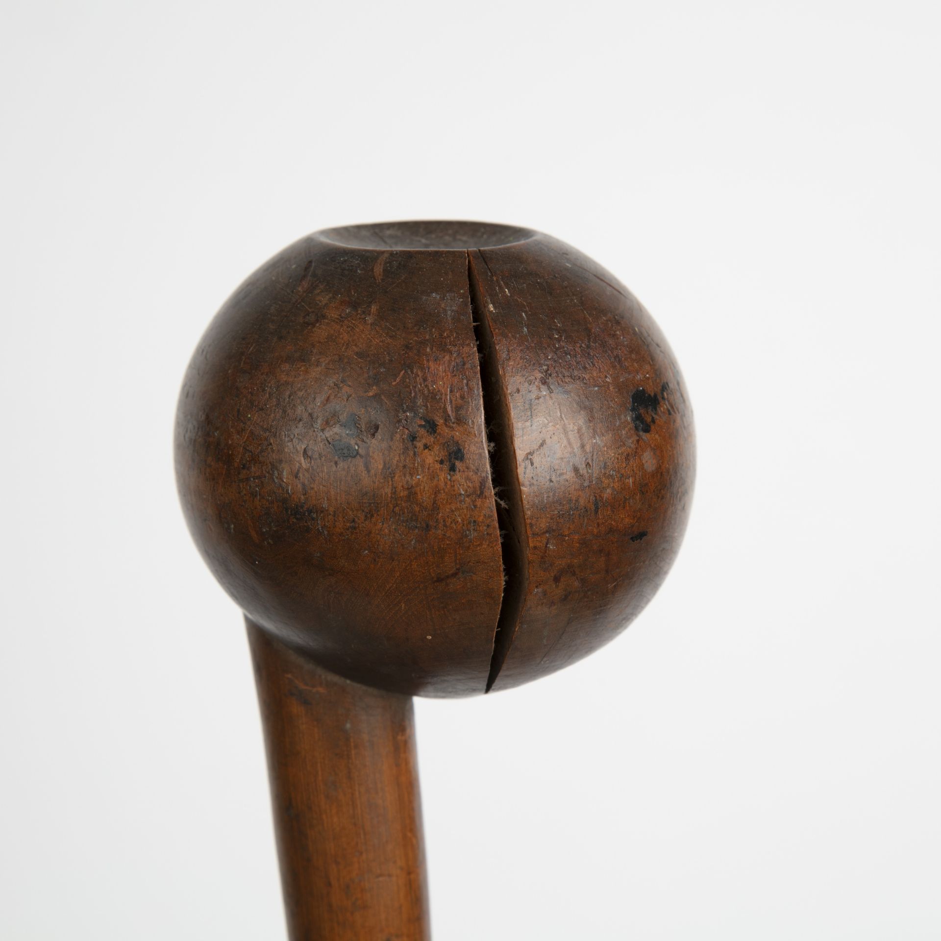 A Zulu knobkerrie south Africa 68cm in length together with four tribal art reference books - Image 2 of 4