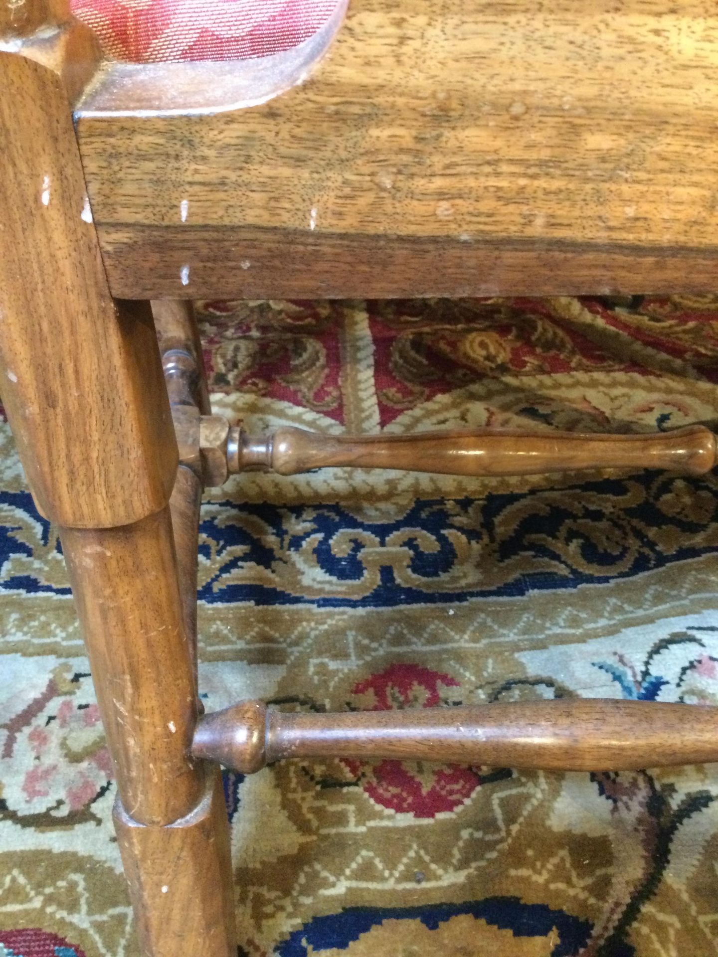 A set of four Queen Anne style walnut chairs, with inset seats and cabriole legs, 57cm wide 53cm - Image 16 of 17