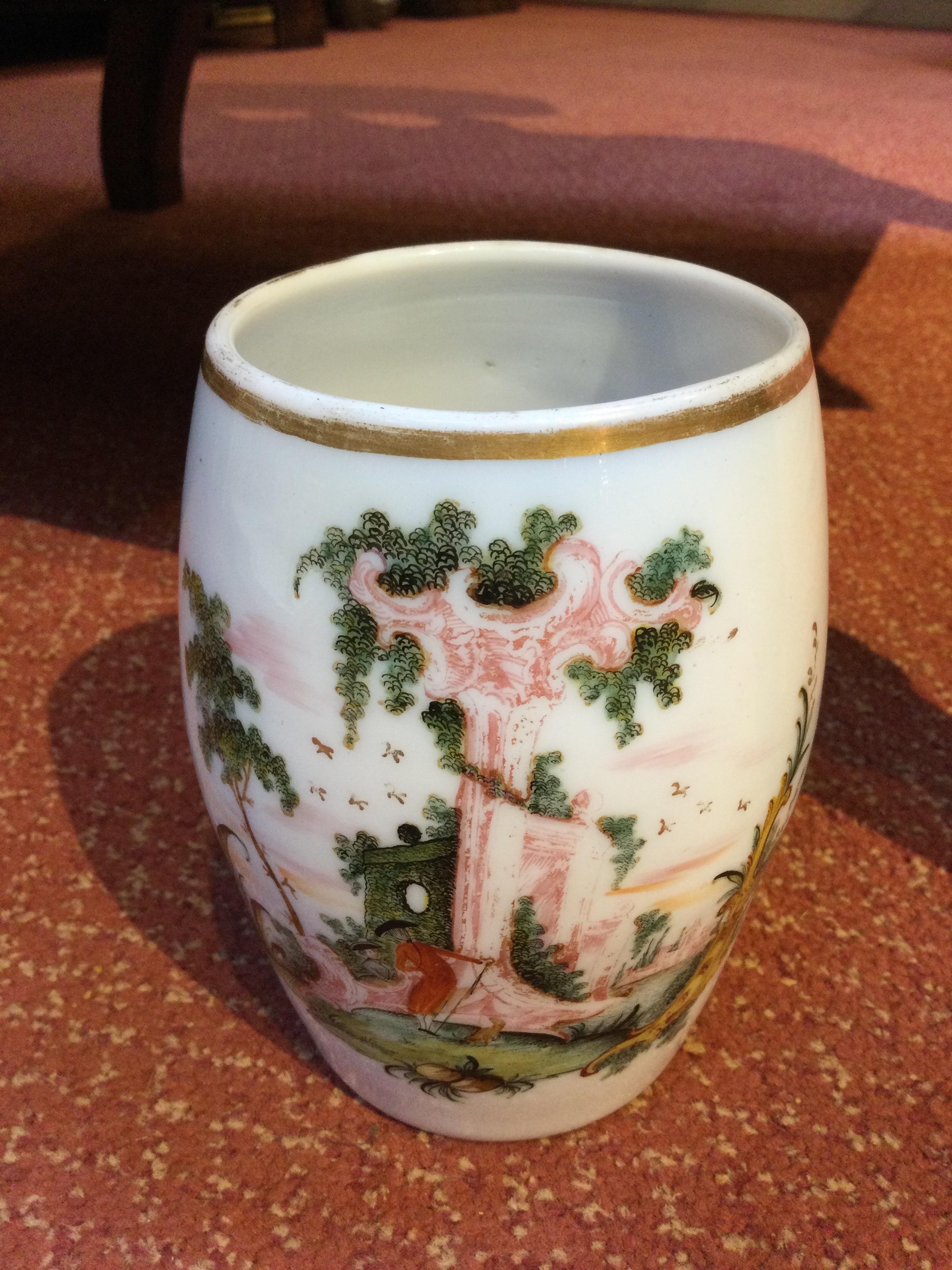 An 18th/19th century Bohemian milk glass tankard 14cm high together with Chinese porcelain bowl 24cm - Image 8 of 18