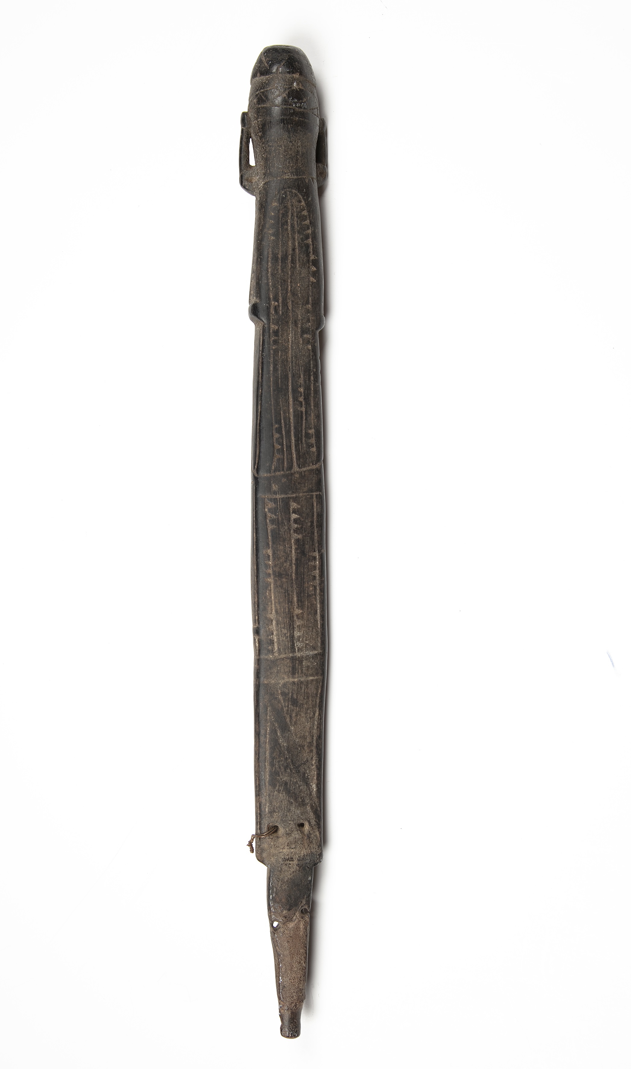 A 19th century Maprik, Papua new Guinea, dancing stick 47cm in length. Provenance: A private - Image 2 of 12