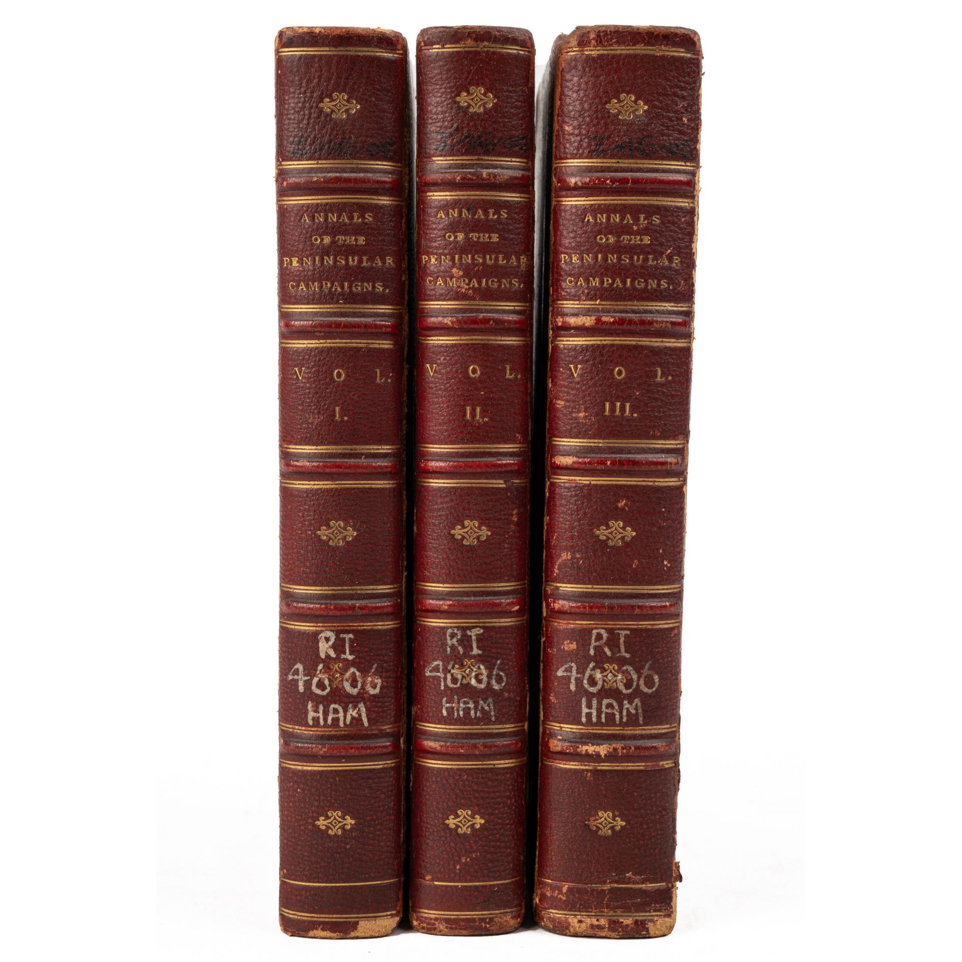 Hamilton (Capt Thomas). Annals of the Peninsular Campaigns from 1808-1814. 3 vols. 8vo. William - Bild 3 aus 4
