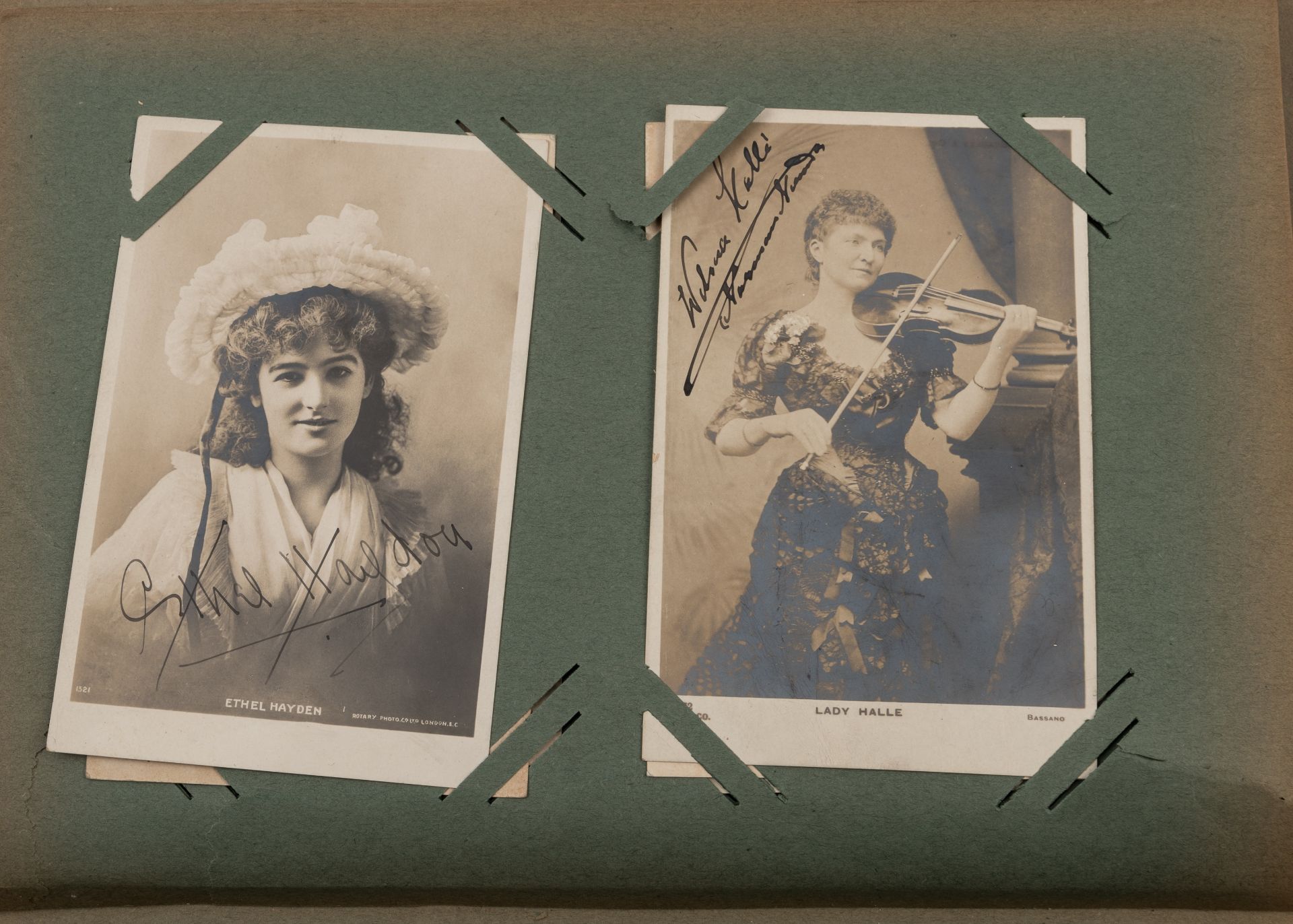 Autographed Photographs:- c.120 in an album early 20th century Actors, Musicians, authors - Bild 8 aus 16