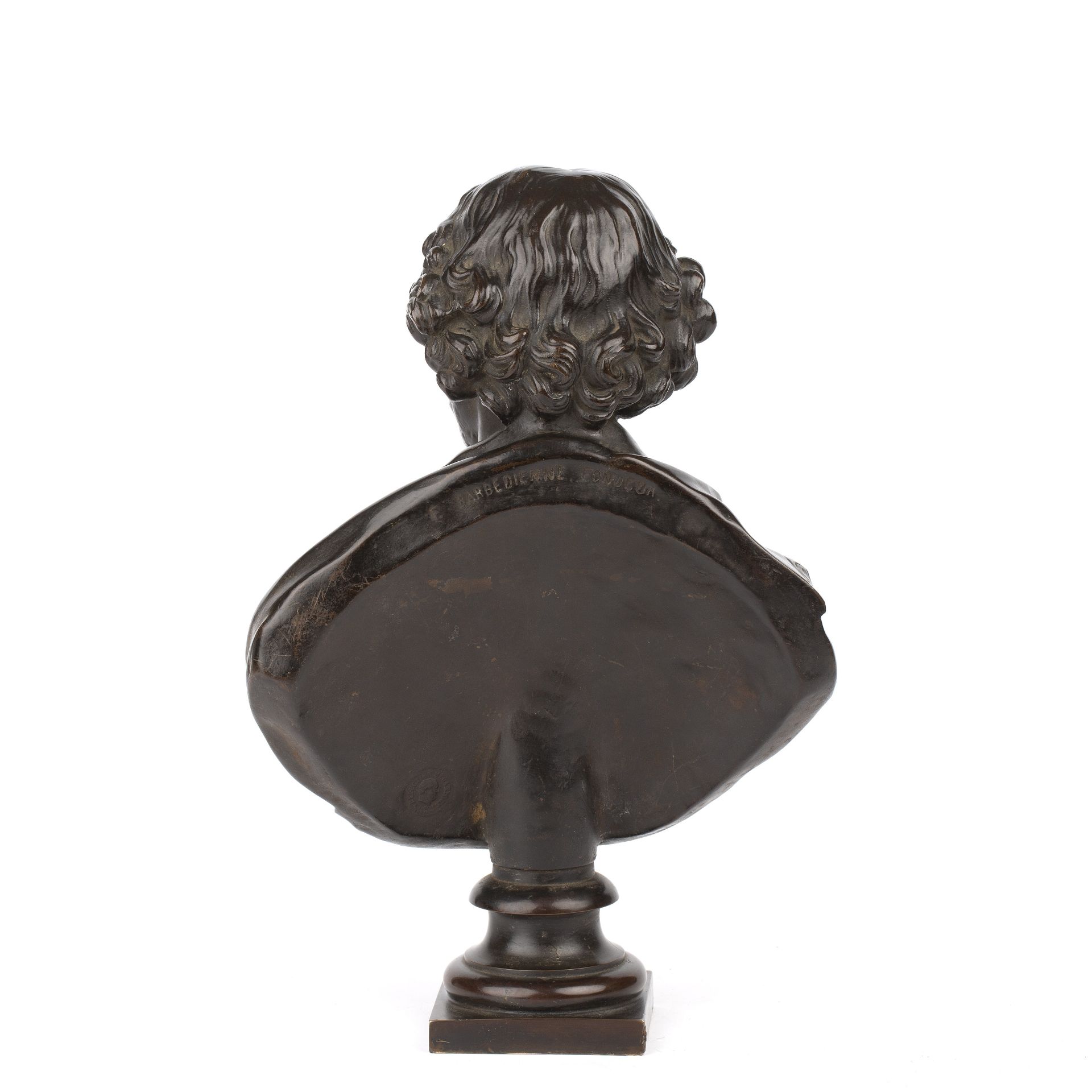 Ferdinand Barbedienne (1810-1892) a bust of Shakespeare bronze 20cm wide 27cm high A few light - Image 2 of 14