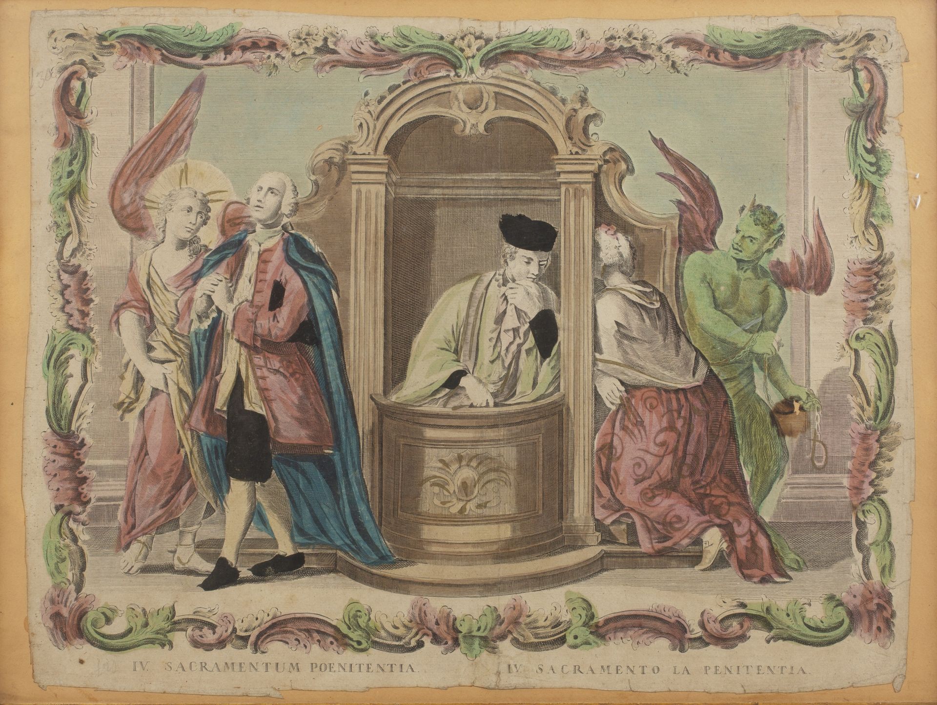 Giovanni Volpato (1733-1803) A set of eight hand coloured engravings 40cm x 50cm II Sacramentum - Image 9 of 47