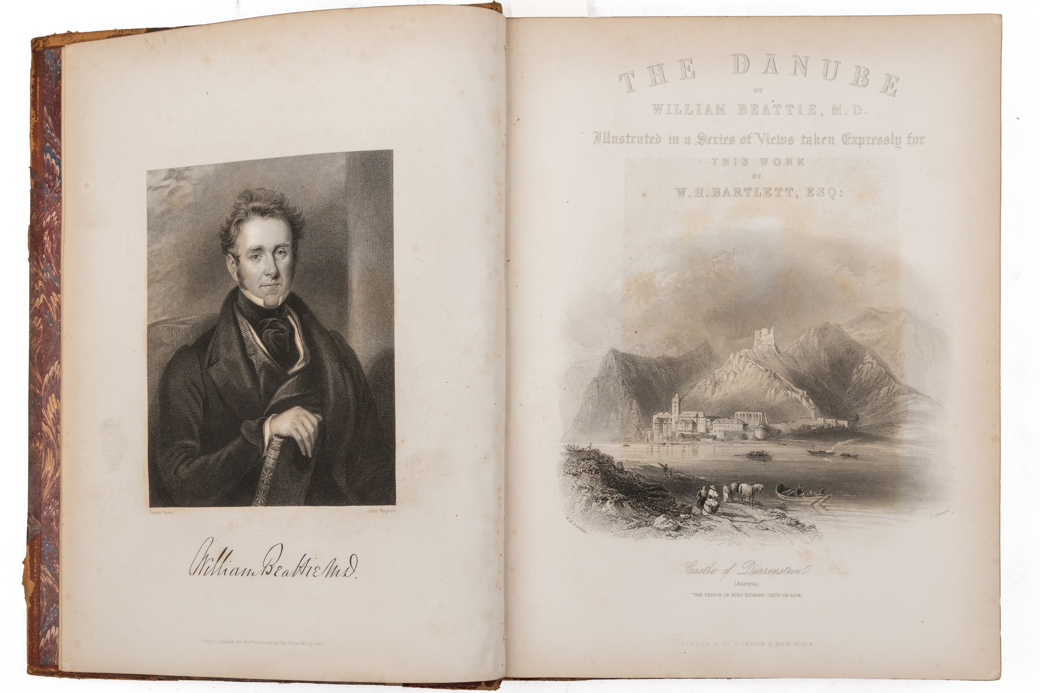Beattie (William) 'The Danube, Illustrated in a Series of Views...' Virtue, London n/d 1840? with