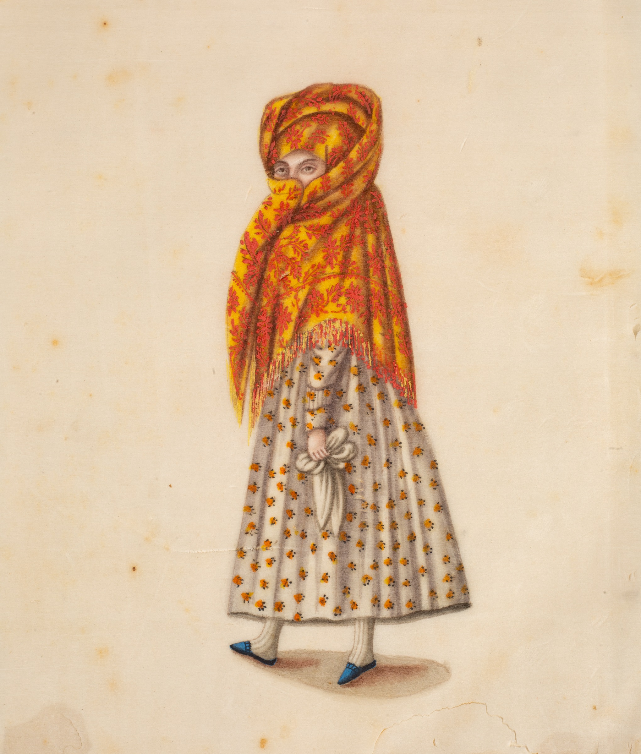 19th century Cantonese School. An album of twenty ‘pith’ paintings entitled ‘Lima (Peru) Costumes’
