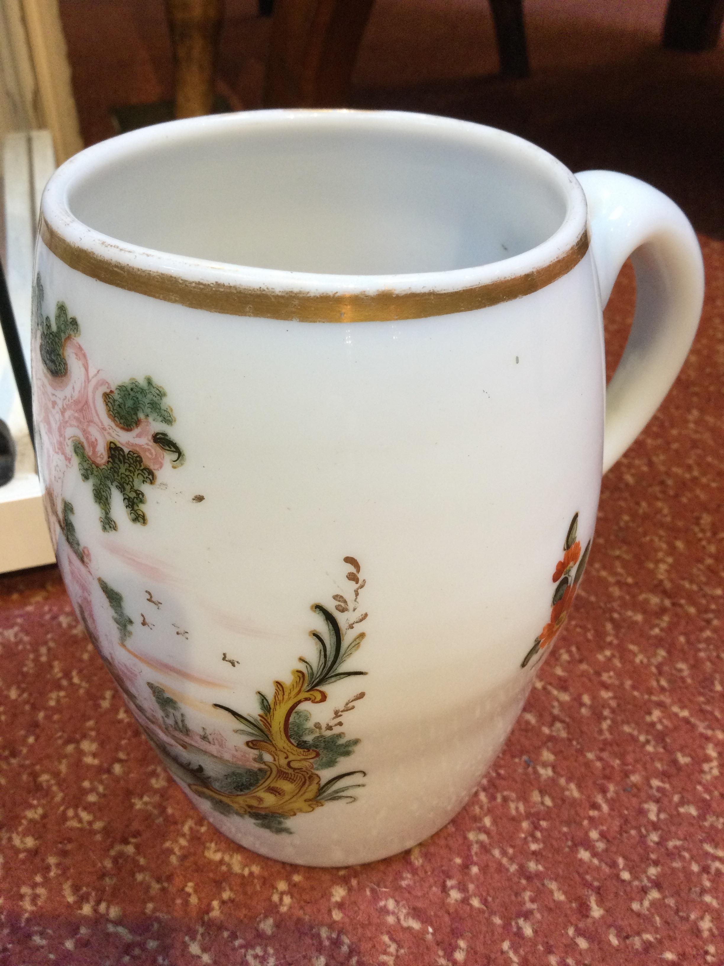 An 18th/19th century Bohemian milk glass tankard 14cm high together with Chinese porcelain bowl 24cm - Image 4 of 18