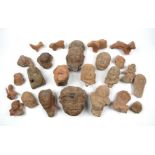 A collection of ancient Indian terracotta figures and fragments. Provenance A private estate since