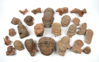 A collection of ancient Indian terracotta figures and fragments. Provenance A private estate since