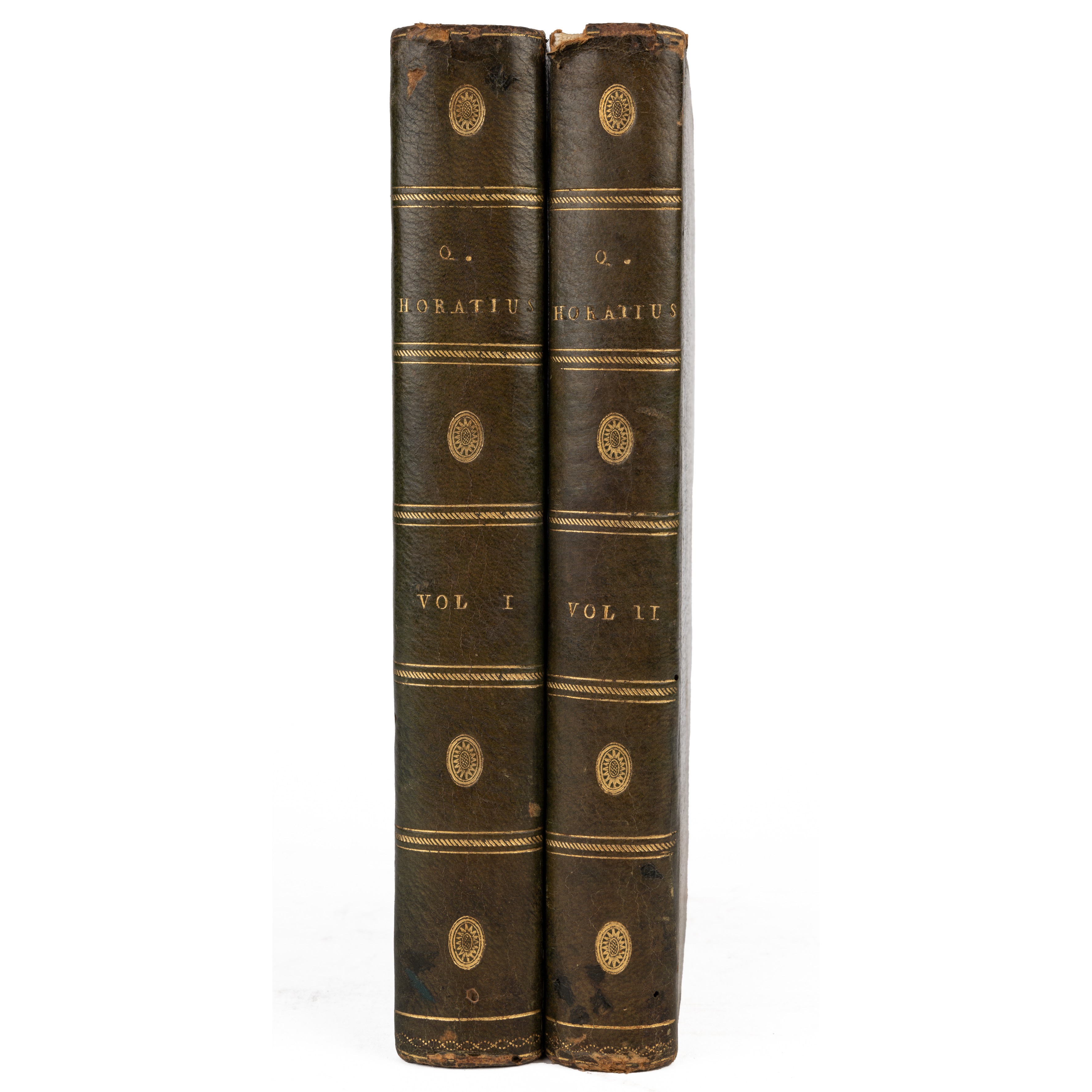 Horace. Quinti Horatii Flacci Opera. 2 vols. John Pine, London 1733-37, many engravings in text