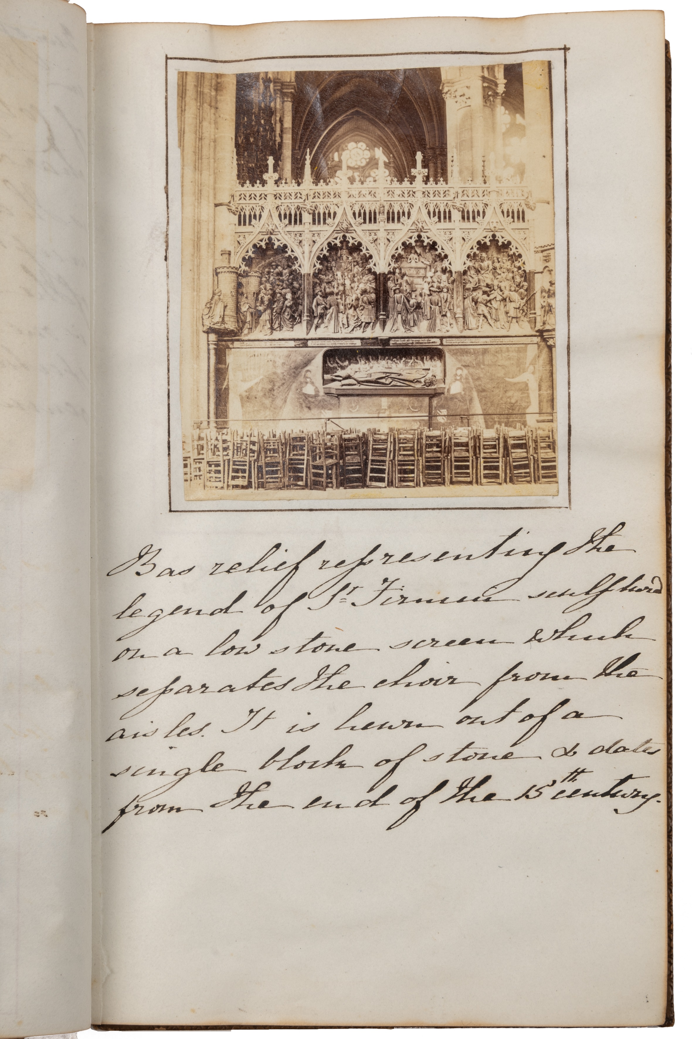 A 19th century manuscript and scrap diary describing travels between Amiens and Fuenterrabia ( - Bild 2 aus 3