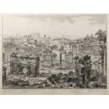 Giovanni Battista Piranesi (1720-1780). Veduta di Campo Vaccino, engraving 41cm x 54cm and Tempio