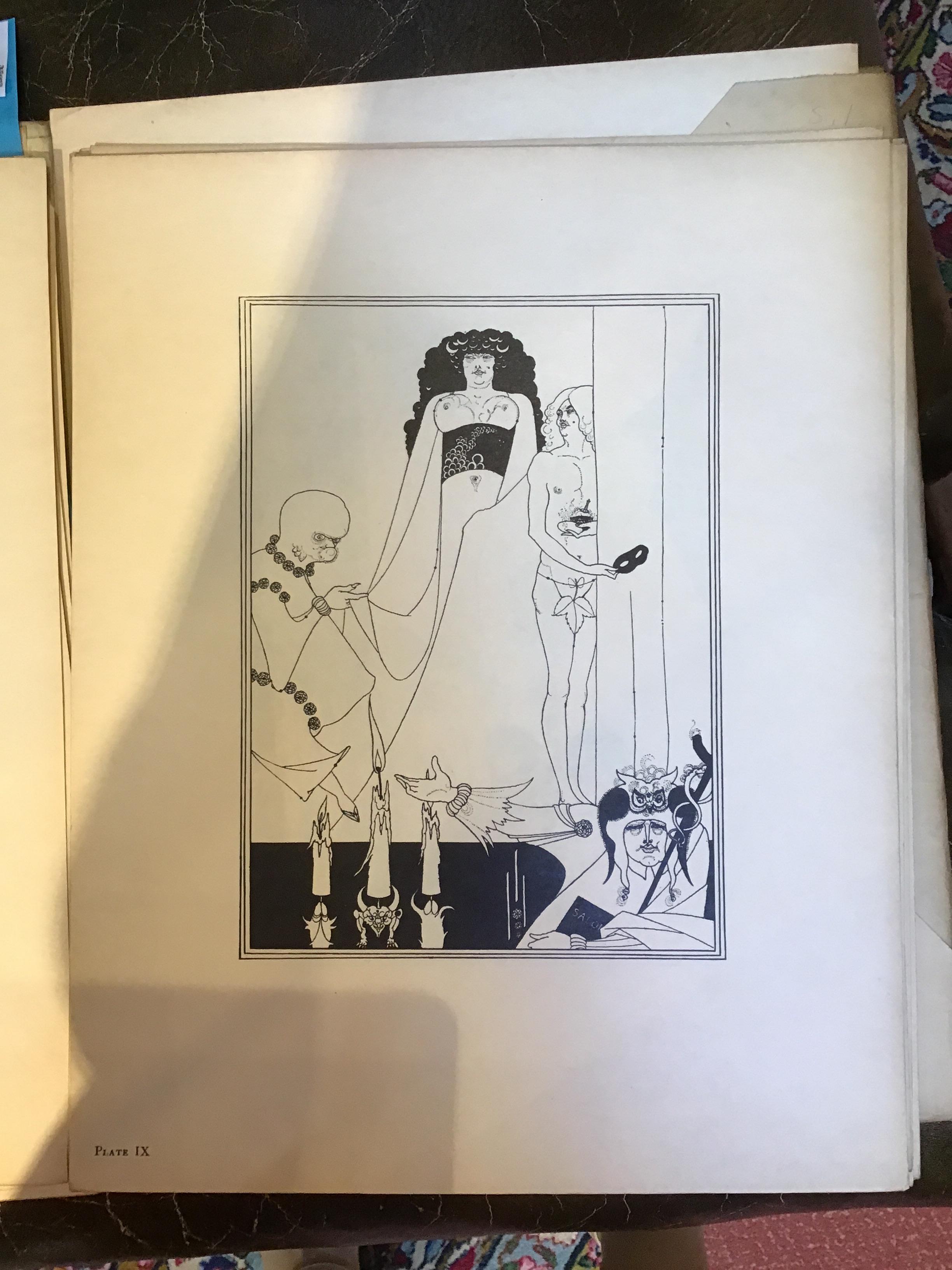 Beardsley (Aubrey) Illustrator 'A Portfolio of Aubrey Beardsley's Drawings Illustrating 'Salome' - Image 10 of 14