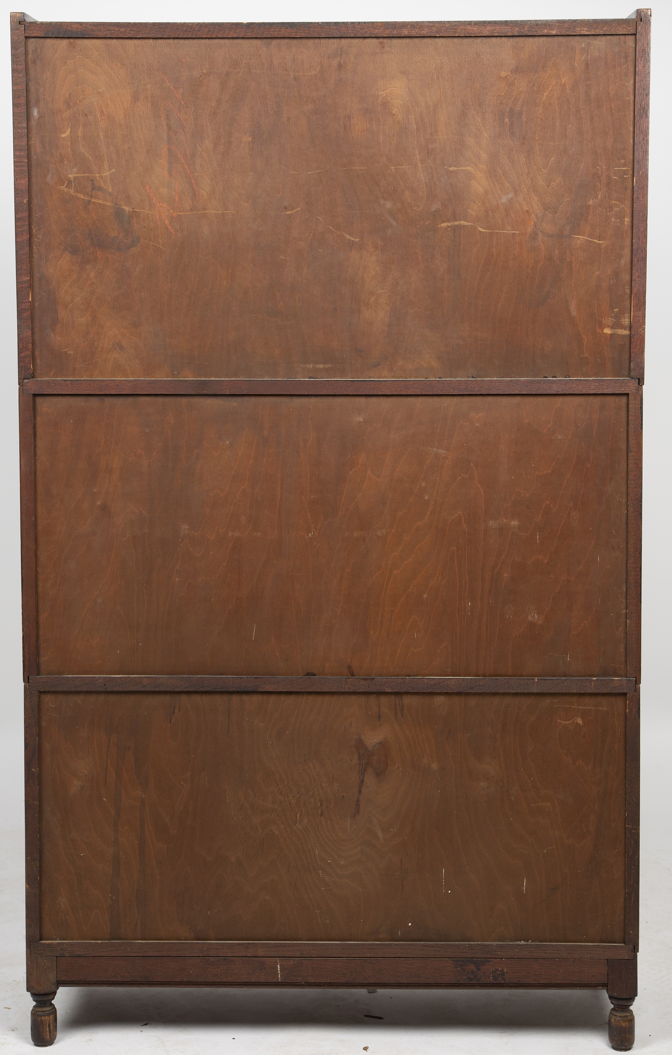 A Minty style three-tier oak bookcase with glazed doors, 90cm wide 150cm high - Image 3 of 16