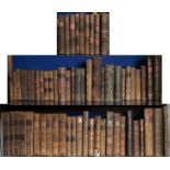 Antiquarian bindings for restoration, a collection of c50 inc. Clarendon's History, Plutarch,