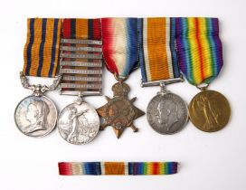 A group of WWI campaign medals awarded to 107158 W.O.CL.2.J.CARGILL to include the 1914-15 star