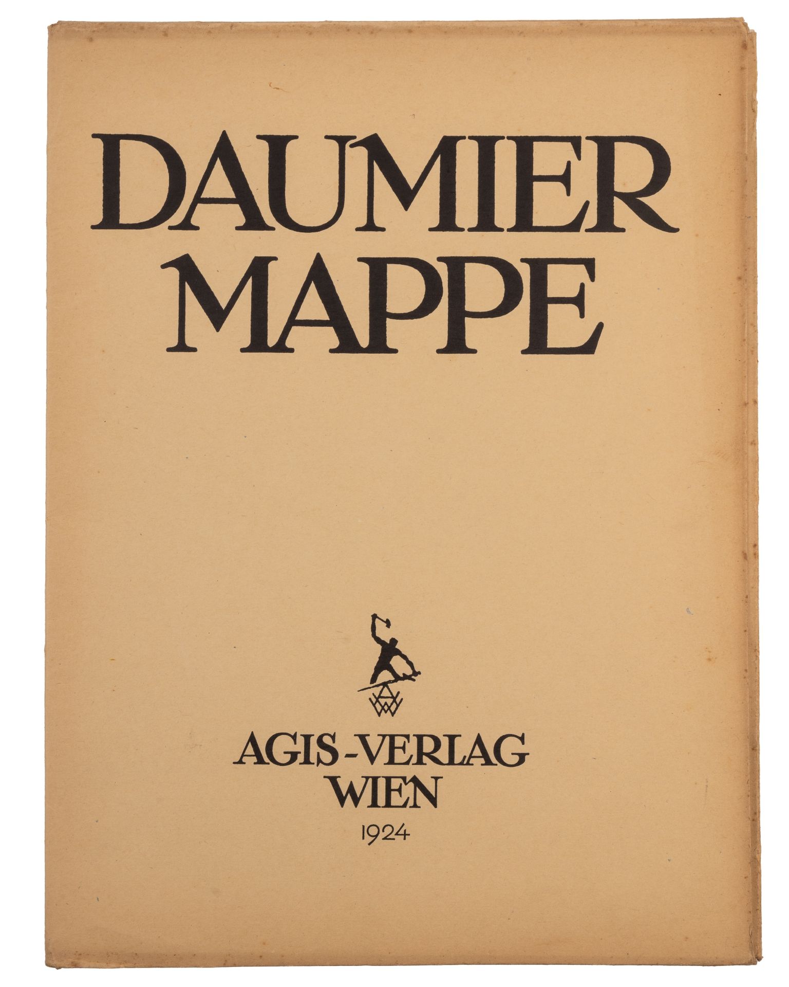 Daumier (Honoré) Mappe - sixteen numbered prints with 3pp. introduction Agis-Verlag, Wien 1924 (