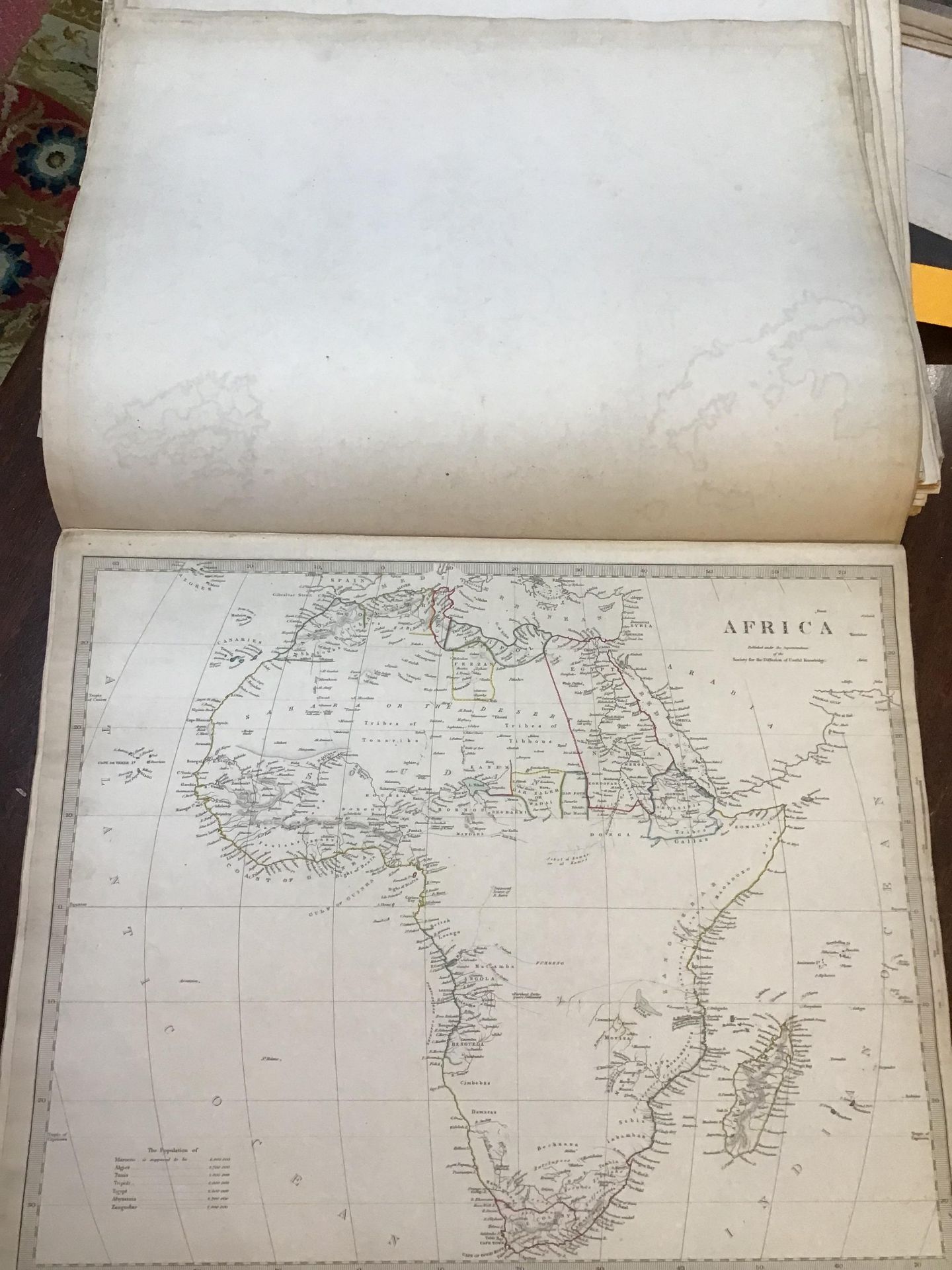 Atlas. The Society for the Diffusion of Useful Knowledge. 2 vols in one. Fo. Chapman and Hall, - Image 13 of 20