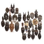 A collection of 26 African Tribal masks