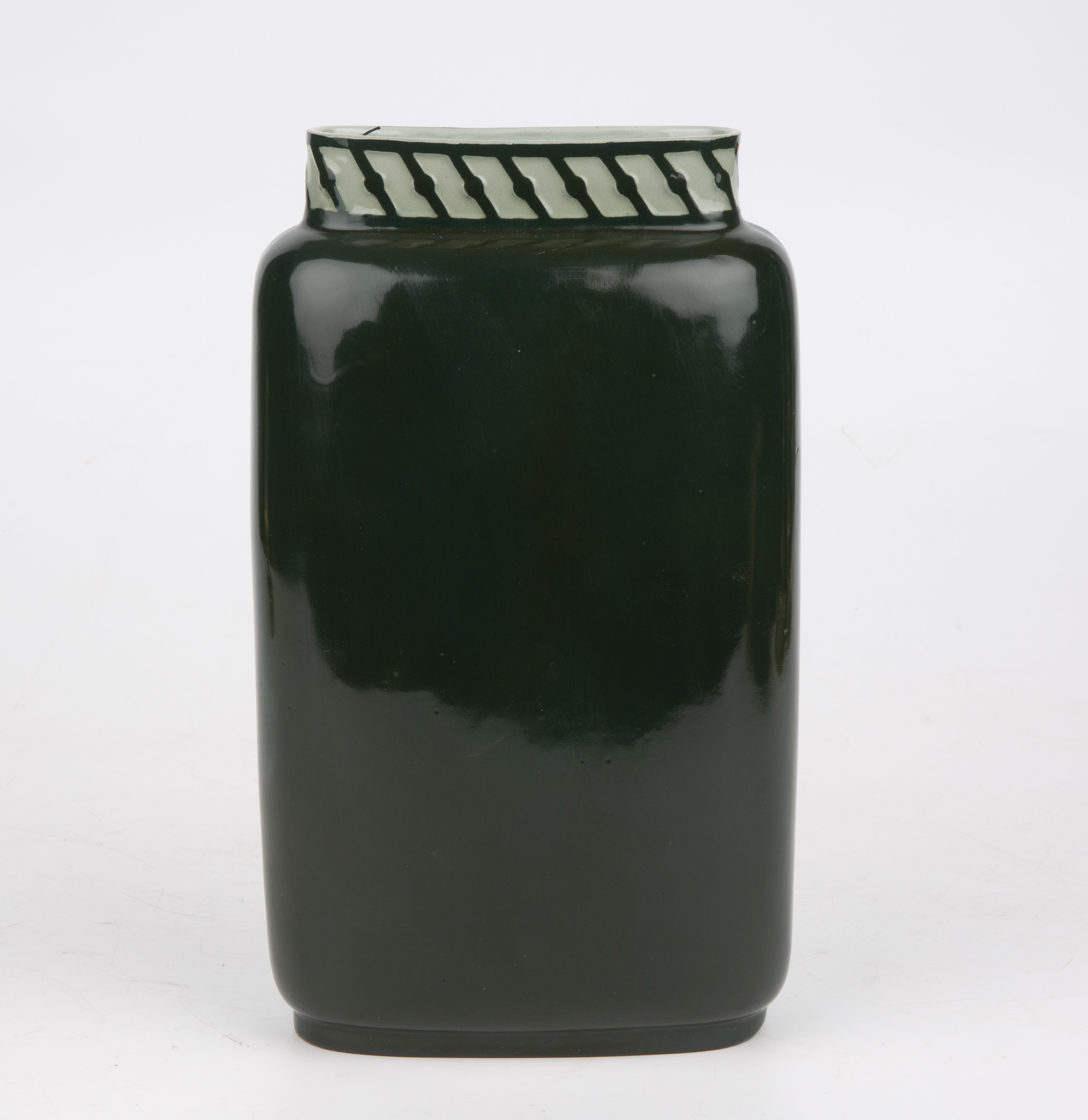 A George Jones pâte-sur-pâte vase decorated by Frederick Schenk, circa 1890 14.5cm wide 24cm high - Image 2 of 3