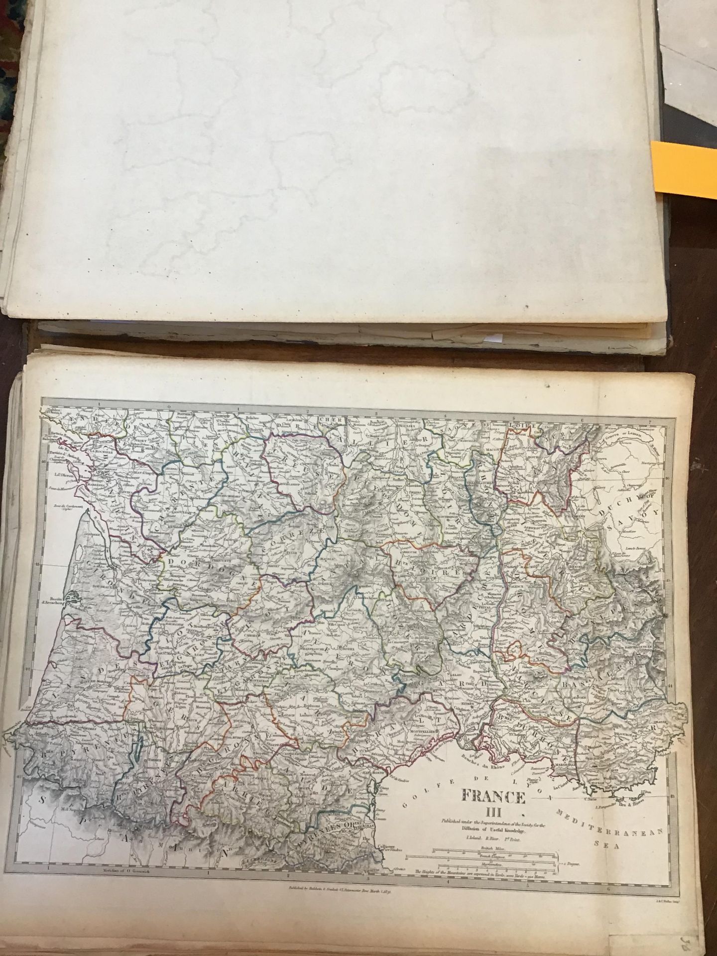 Atlas. The Society for the Diffusion of Useful Knowledge. 2 vols in one. Fo. Chapman and Hall, - Image 9 of 20