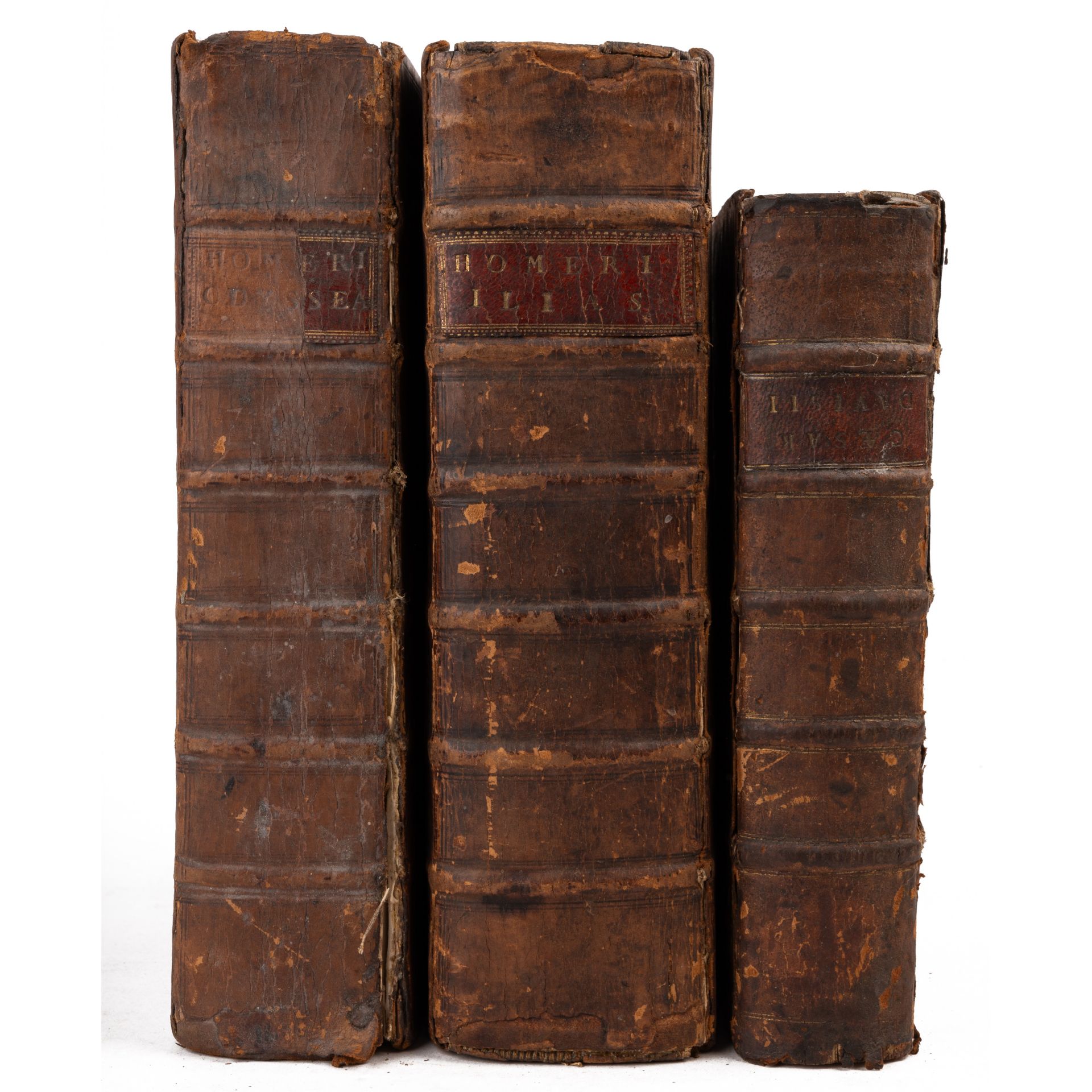 Homer 'Ilias and Odyssea' Joshua Barnes Ed. 2 vols. Crownfield, Cambridge 1711. 4to. allegorical