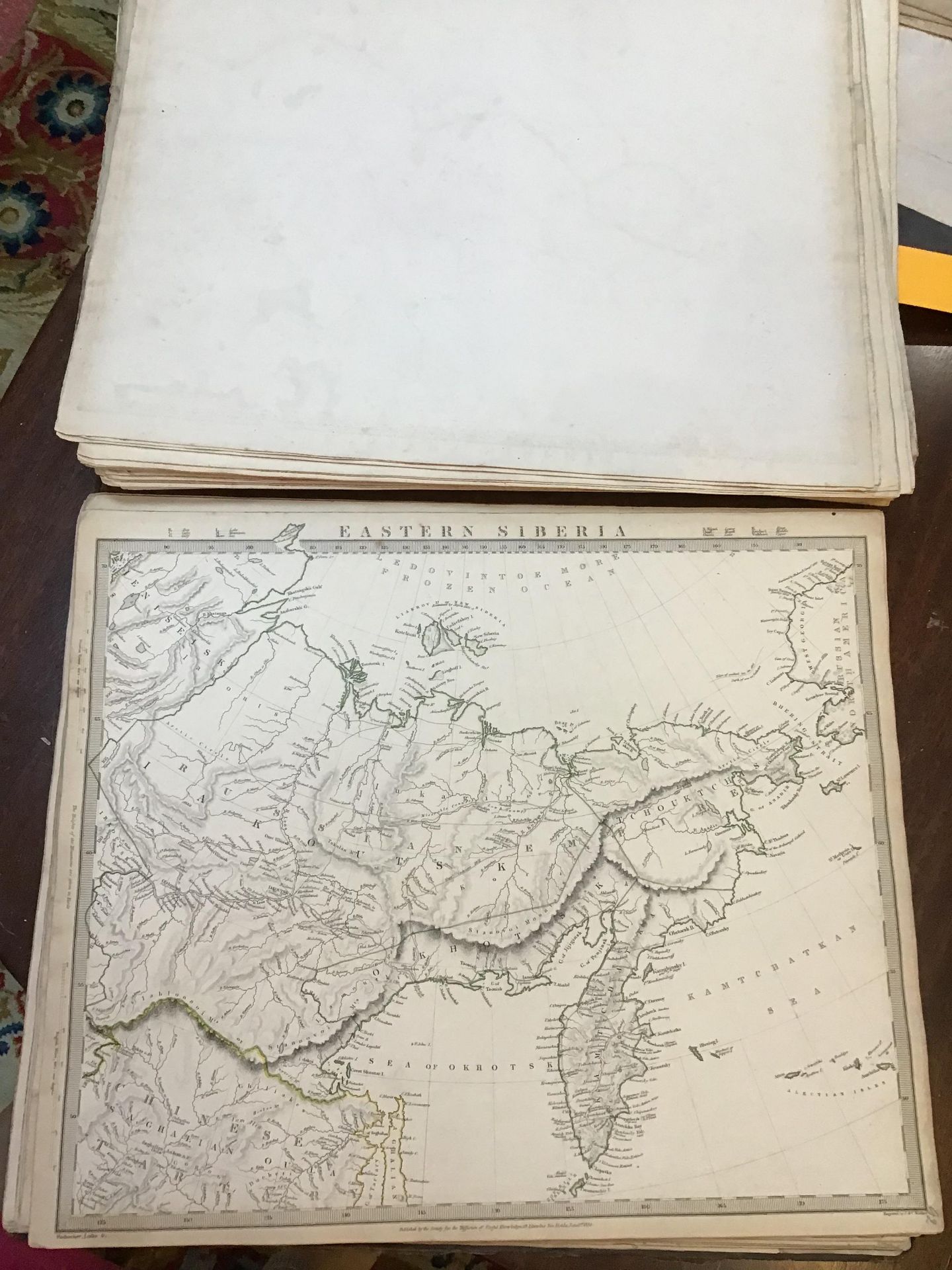 Atlas. The Society for the Diffusion of Useful Knowledge. 2 vols in one. Fo. Chapman and Hall, - Image 8 of 20