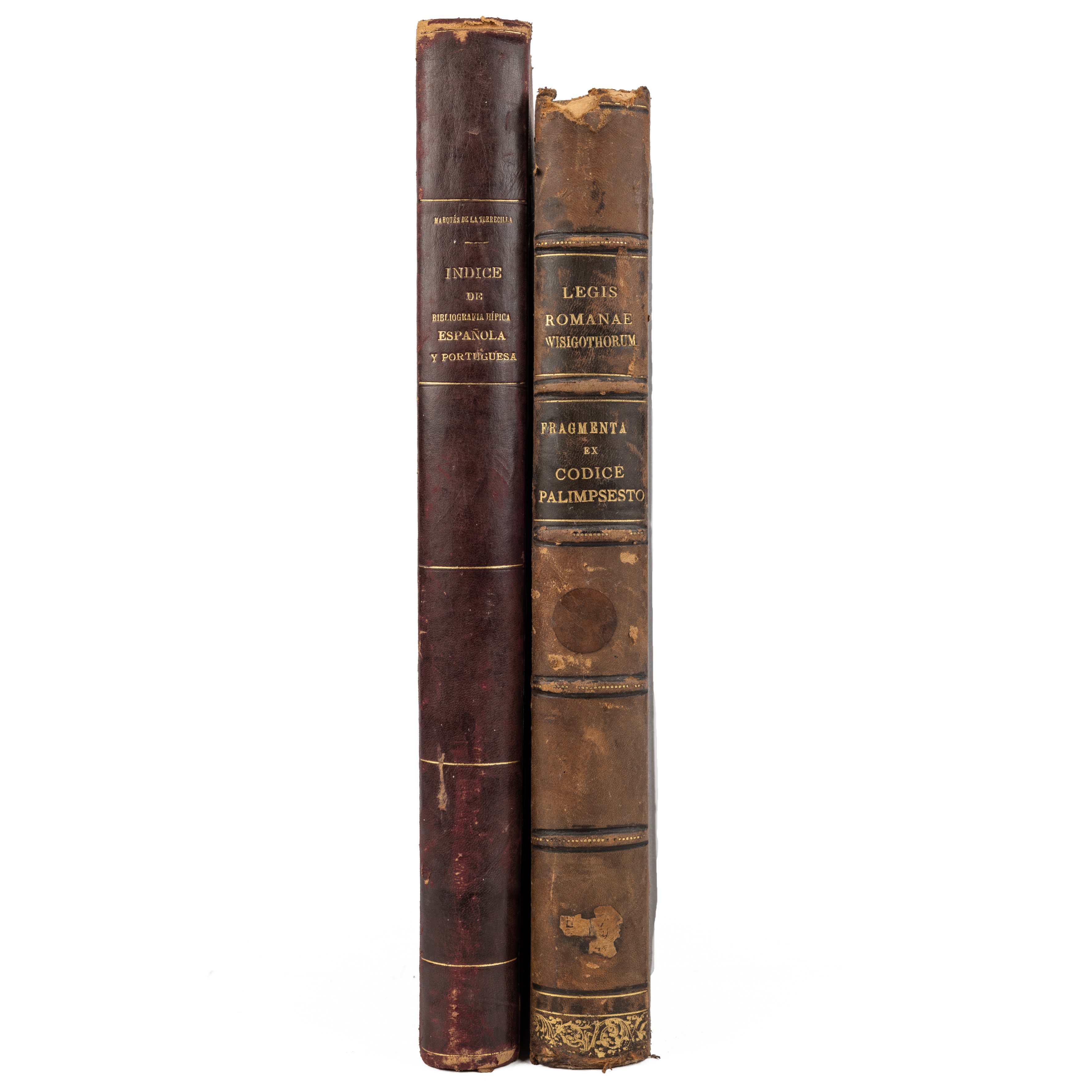 'Les Romanae Wisigothorum, Fragmenta ex codice Palimpsesto...'. Ricardum Fe. Madrid 1896. Fo. (370 x