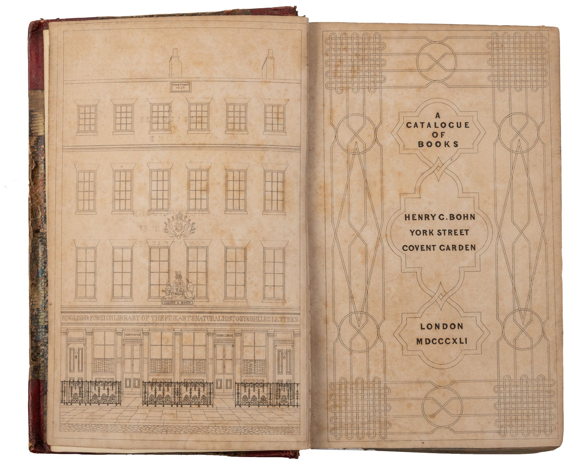 Bohn (Henry C). York St, Covent Garden, London. 'A Catalogue of Books' 1841 with engraved title - Bild 2 aus 2