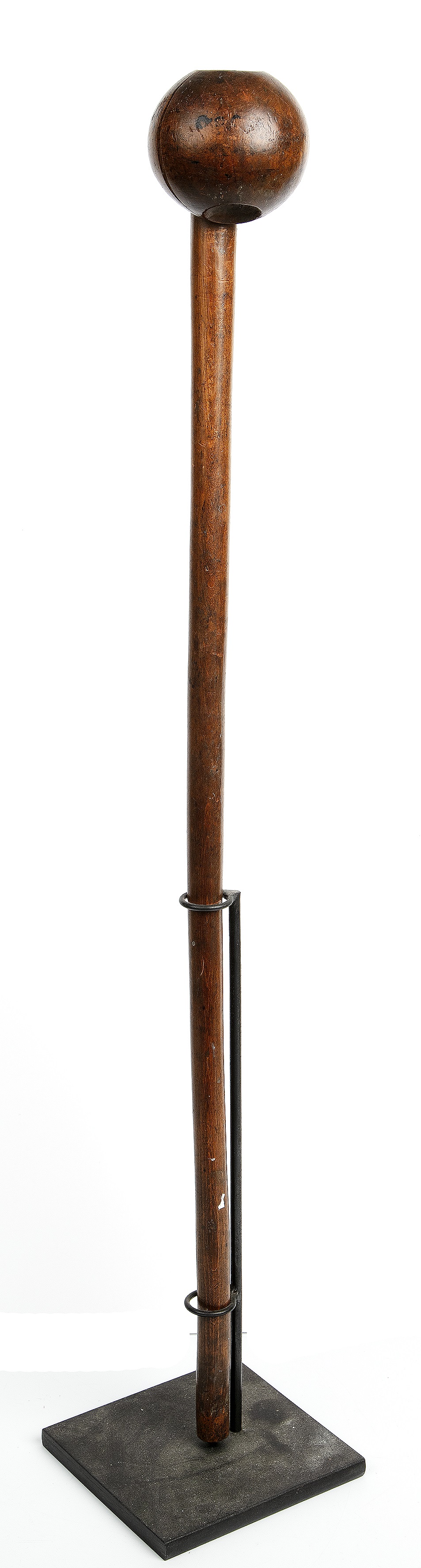 A Zulu knobkerrie south Africa 68cm in length together with four tribal art reference books - Image 4 of 4