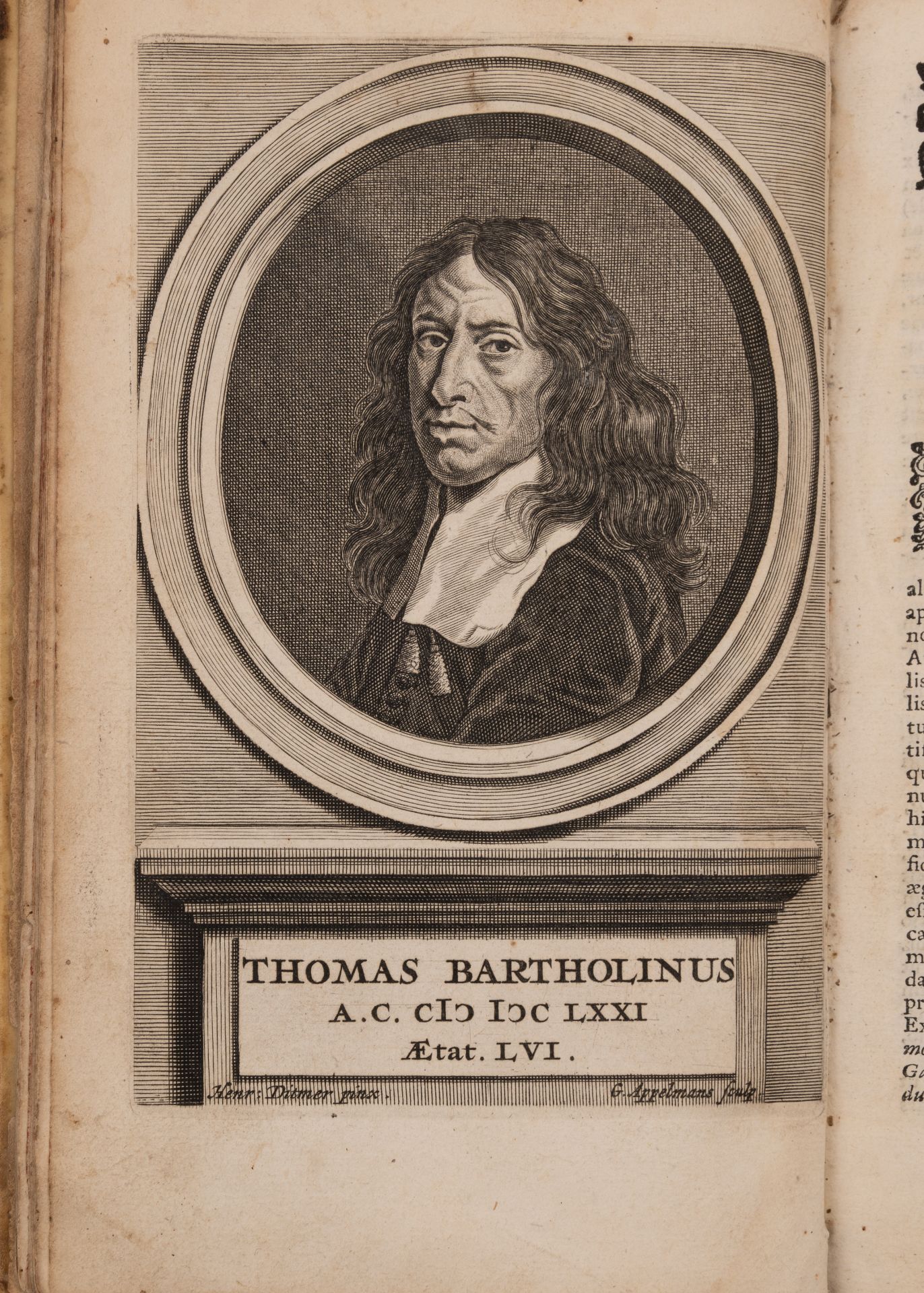 Bartholini (Thomas). Anatome ex Omnium Veterum Recentiorumque observationibus Imprimis - Bild 4 aus 5