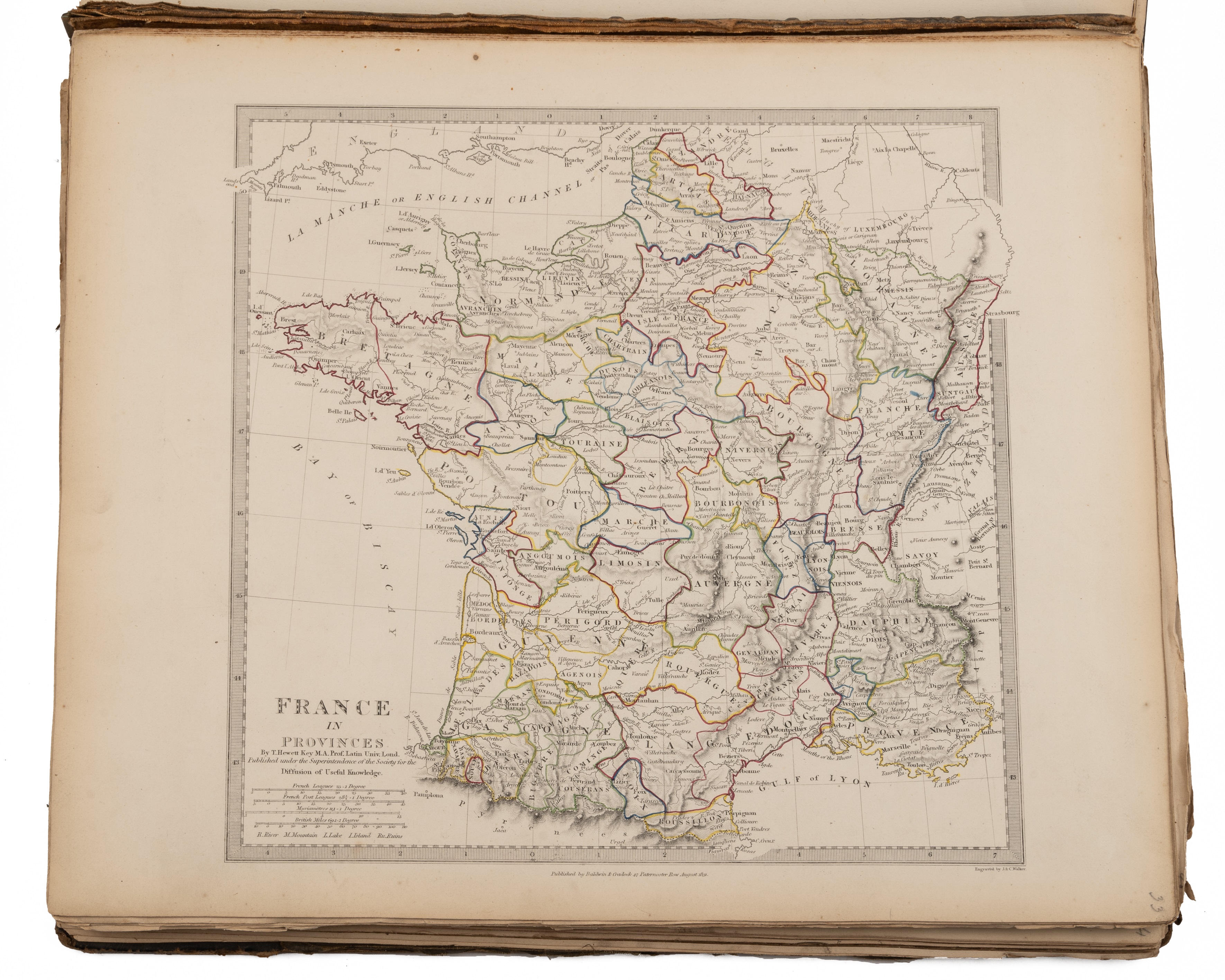 Atlas. The Society for the Diffusion of Useful Knowledge. 2 vols in one. Fo. Chapman and Hall,