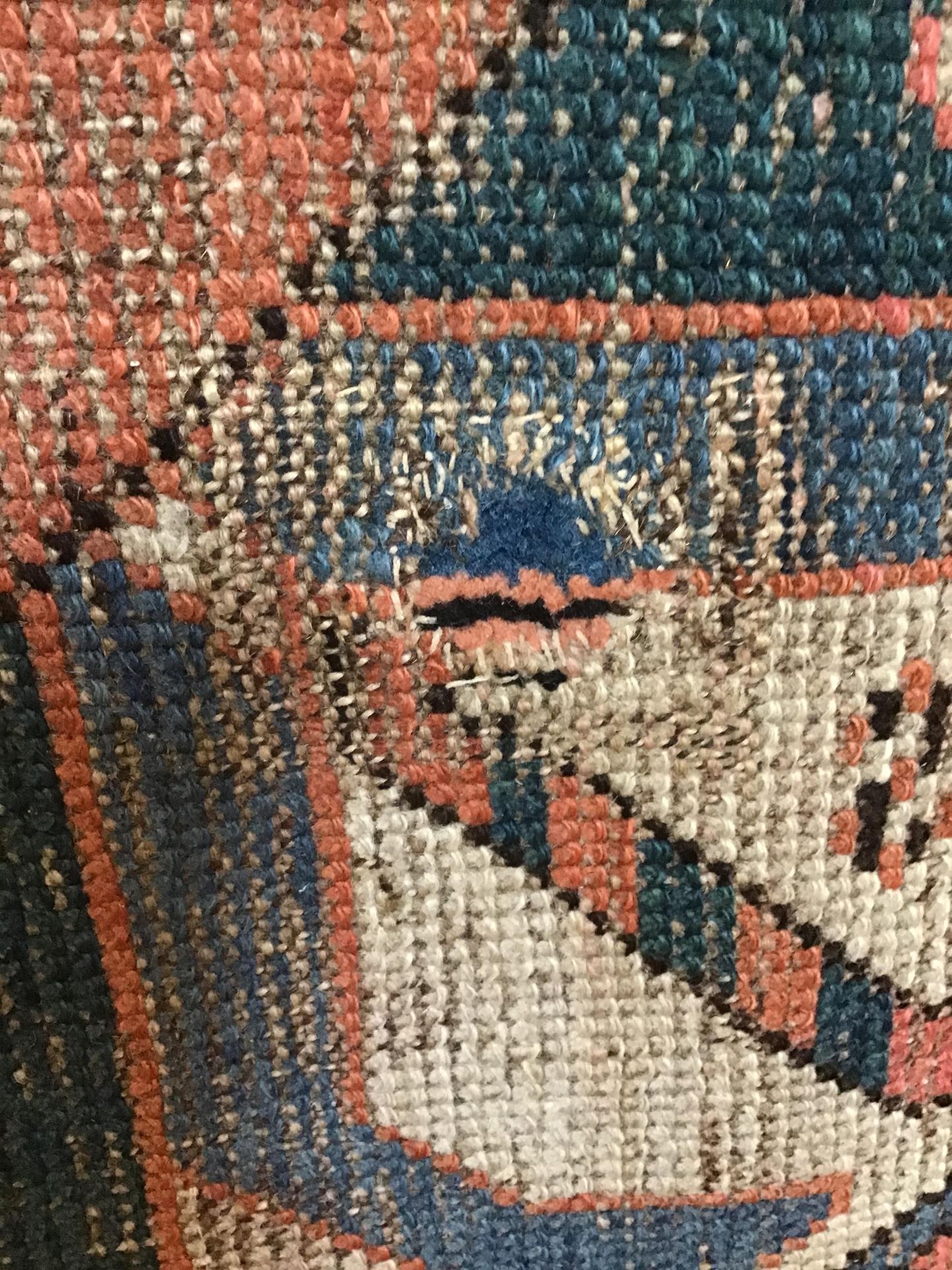 An early 20th century star Kazak rug with polychrome decoration and a banded border 130cm x 215cm - Bild 20 aus 24