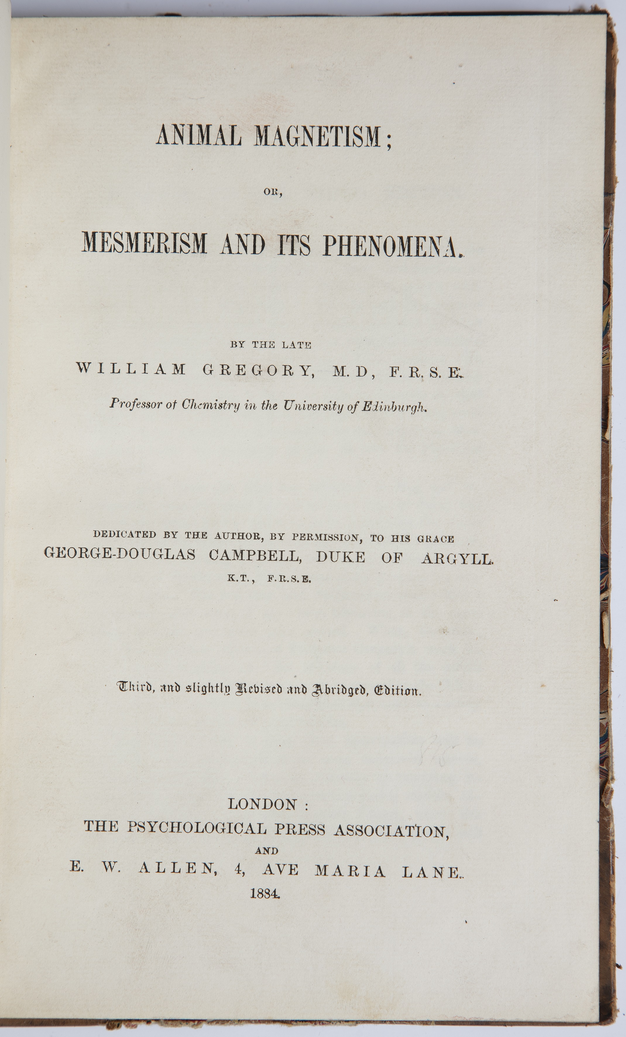 Gregory (William) 'Animal Magnetism or Mesmerism and Its Phenomena'. 3rd. Psychological Press. - Bild 2 aus 2