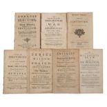 A collection of sixteen 18th century English pamphlets, mainly discussing the Anglo-Spanish wars,